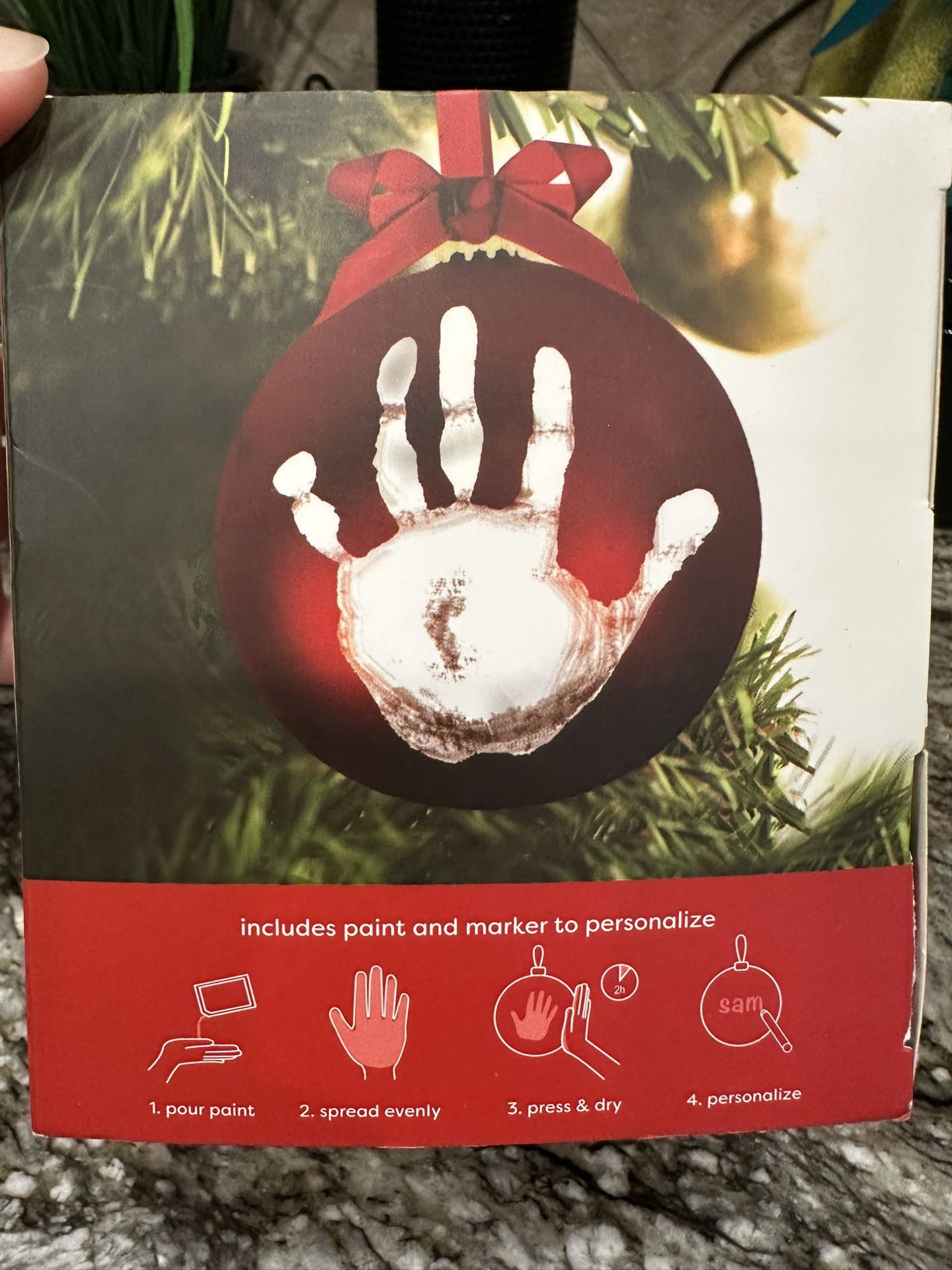 Baby’s Keepsake Handprint Ornament - NEW