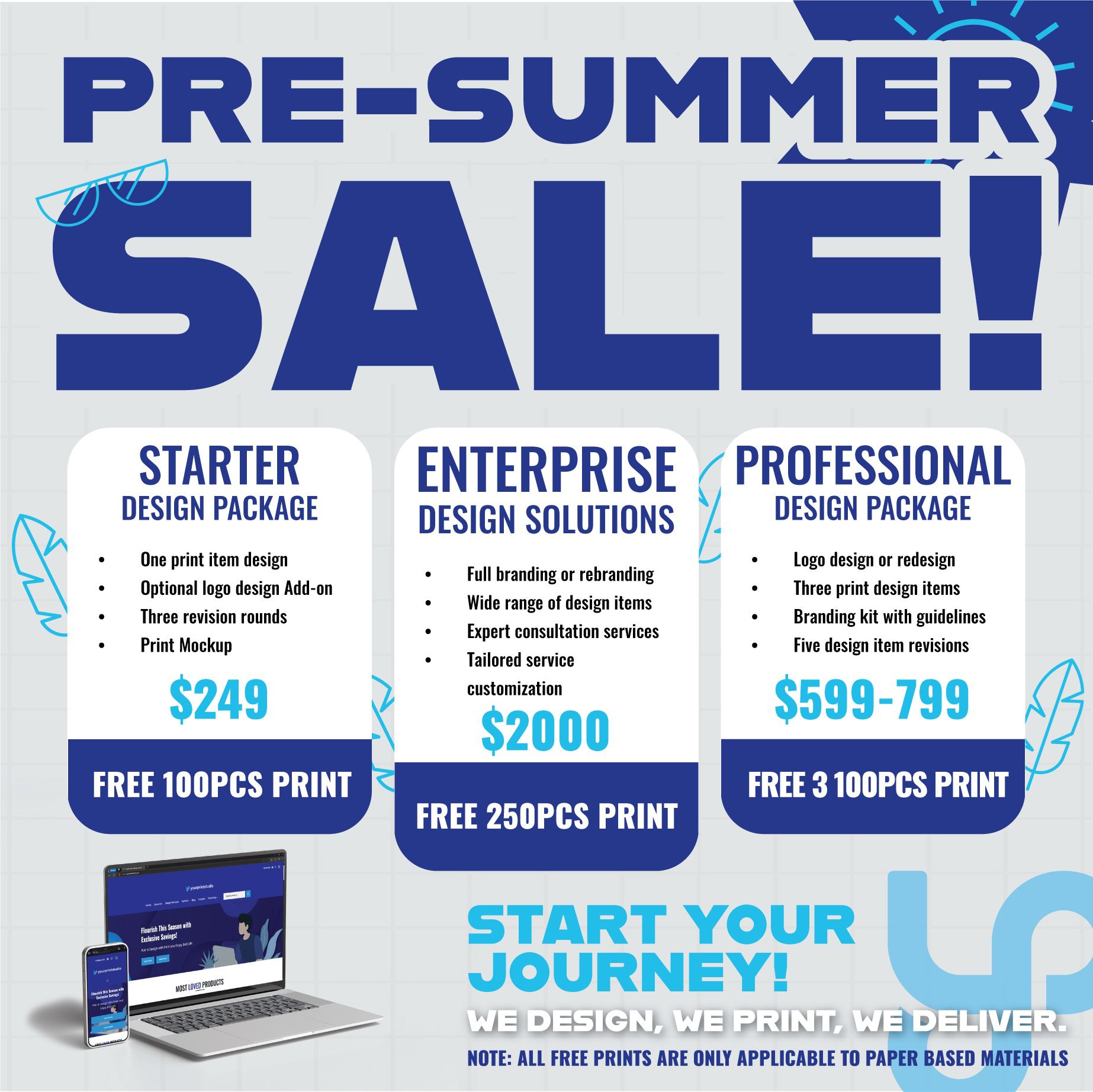 Pre-Summer Sale on Graphic Design Packages – Elevate Your Brand!