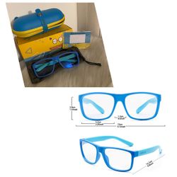 Kids Blue Light Blocking Glasses, Computer Gaming Screen Glasses with Flexible Frame for Boys Girls Age 5-13 