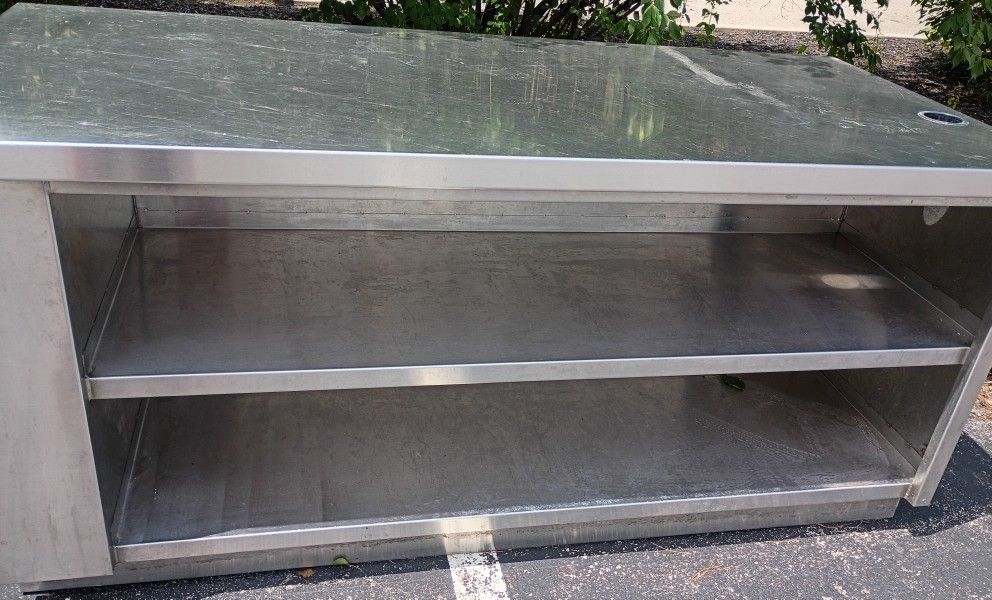 44x72x44 Commercial Kitchen Prep Tables