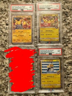Pokemon Pikachu Japanese Promos PSA 9s