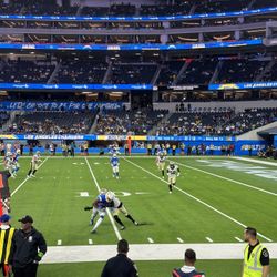 Los Angeles Chargers Vs Denver Broncos 9/21/25 Club 114 ROW 1 FRONT ROW