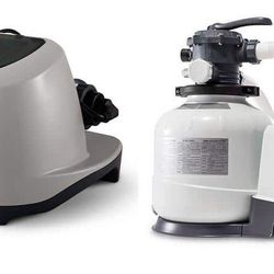 Above Ground Pool Salt Water System & Filter + Pool Wall Skimmer