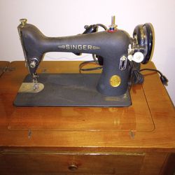 Two Older Singer Sewing Machines 