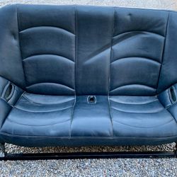 42” Black Vinyl Rear Bench Seat - Jeep - Rock Buggy - UTV
