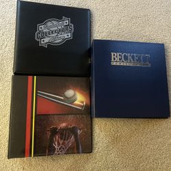 3 sports or trading card binders