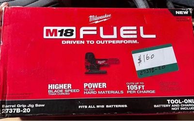 Milwaukee M18 FUEL 18V Lithium-Ion Brushless Cordless Barrel Grip Jig Saw (Tool Only)