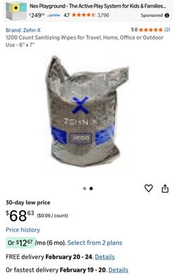 Sanitizing wipes