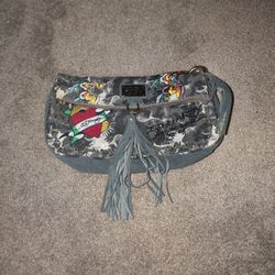 Vintage Don Ed Hardy  "WILD CHILD" Y2K Handbag Clutch Purse NEW