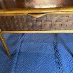 Mid Century Modern End Table - Lane Perception basket weave (OBO)