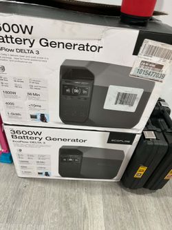 EcoFlow
1800-Watt DELTA 3 Portable LFP Power Station, 1024Wh Battery Generator, Push-Button Start, Home Backup, RVs, Camping