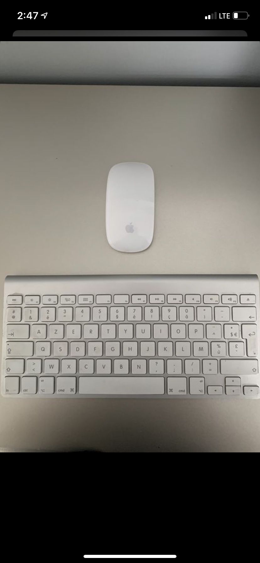 Apple Magic Mouse and keyboard wireless