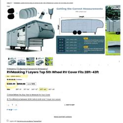 RV 5th Wheel Cover