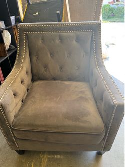 Arm chair  and headboard queen size.