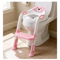 Like new toddler toilet training seat with step ladder