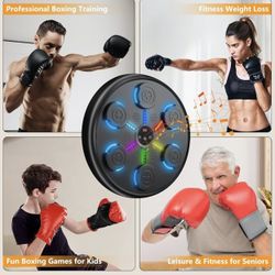 jiaao Music Boxing Machine, 2025 Upgrade Workout Machine for Adults Women Kids, Smart Bluetooth Boxing Music Trainer, with LED Wall Mounted Musical Pu