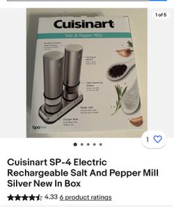 Cuisinart Rechargeable Salt And Pepper Mills