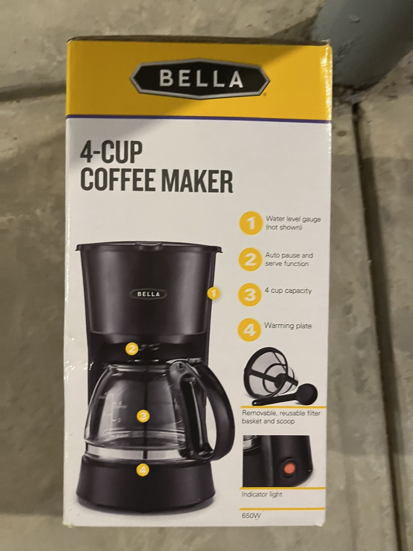 Bella 4 Cup Coffee Maker