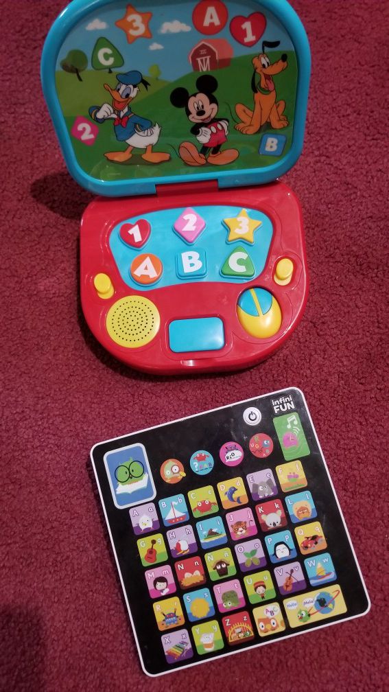2 electronic learning toys for baby toddler kids
