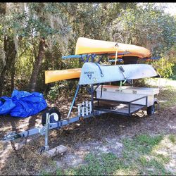 Kayak Trailer, Includes 2 Kayaks