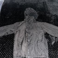 21PRO USA Black Windbreaker Jacket – Size Small, Hooded Lightweight Sportswear