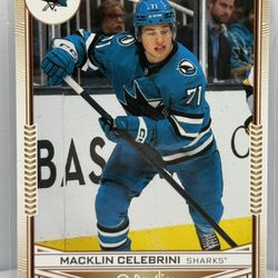 2024-25 Upper Deck O-Pee-Chee Glossy OPC-34 Macklin Celebrini San Jose Sharks
