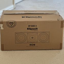 *Brand New* Klipsch RP-500C-II-WALNUT 100 Watt Center Channel Speaker - Walnut