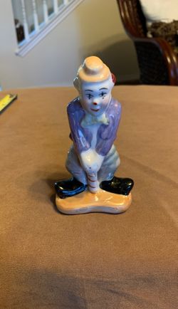 Vintage accent clown ceramic