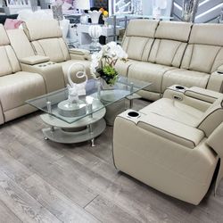 3pc Living Set Sofa, Loveseat And Chair 