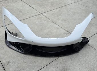 Mclaren 765lt Front Bumper Cover OEM  Carbon Fiber Diffuser CRASHED 14AB356RP 44