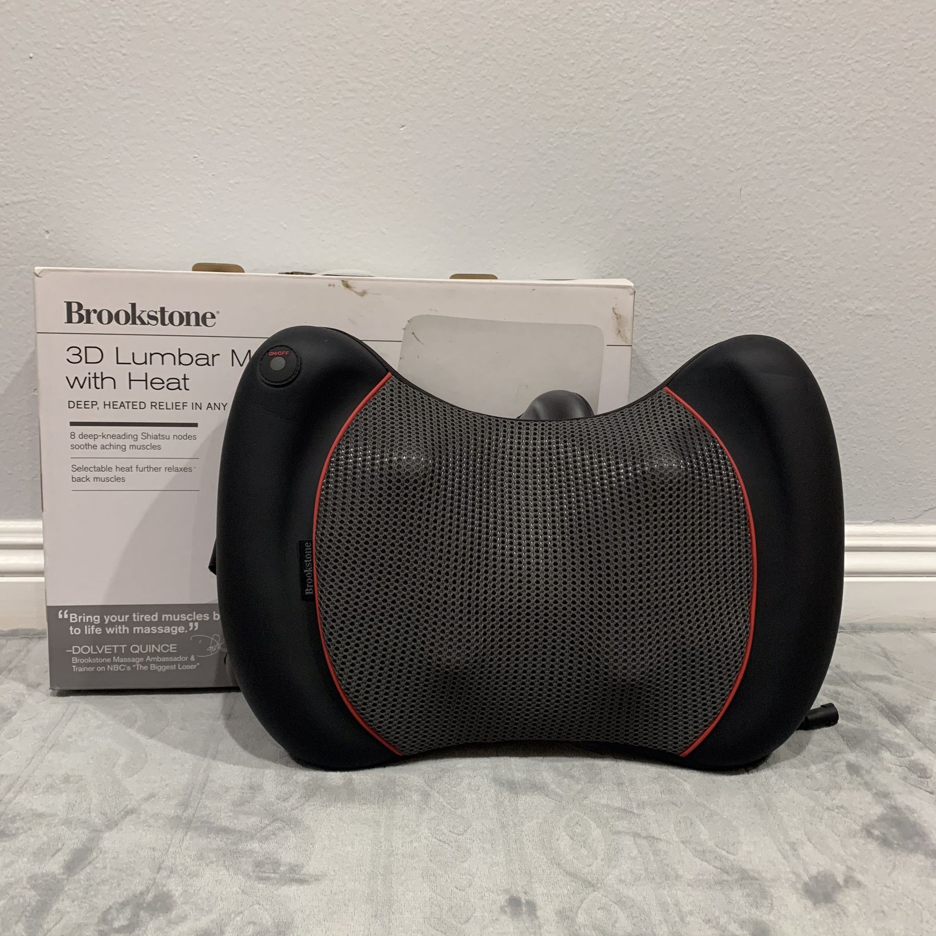 Brookstone 3D Back Massager with Heat
