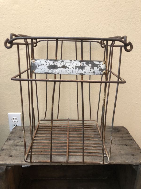 Awesome Vintage Metal Egg Crate for Sale in Chino, CA OfferUp