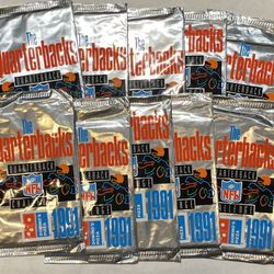Sealed Upper Deck 1991 NFL Quarterback Challenge Promo Cards