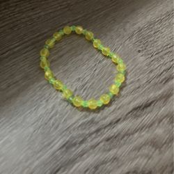 Yellow and green bracelet