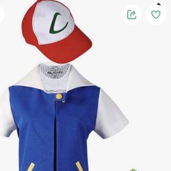 Anime Trainer Costume Hoodie Cosplay Jacket Gloves Hat
