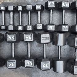 Olympic Dumbbell Set, 5 To 50