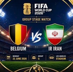 FIFA World Cup Belgium vs Iran first row 2 ticket
