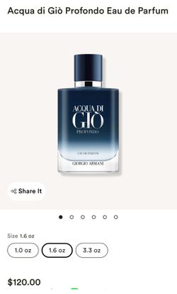 Giorgio Armani Acqua di Giò Profondo EDP NEW $80