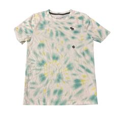 Abercrombie Kids Tee Sz 11/12  Boys Tie Dye Tee Shirt White