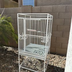 white bird cage (willing to negotiate)