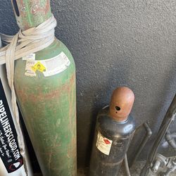 empty oxy acetylene tanks