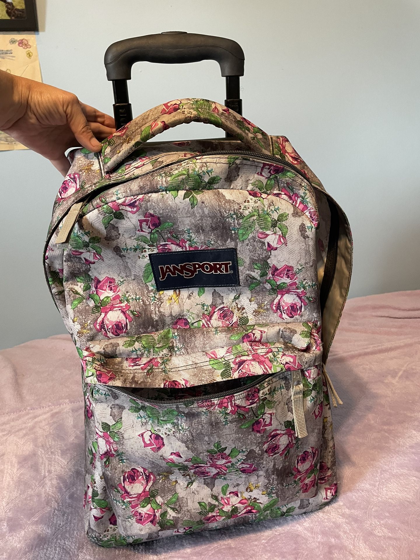 Woman’s Backpack With Wheels