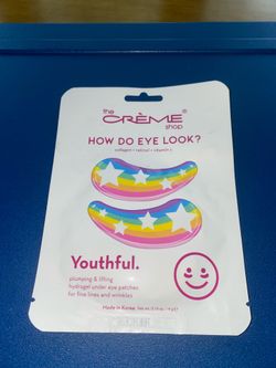 The Crème Shop: “How Do Eye Look?” hydrogel under eye patches - NEW WITH TAGS (NWT)
