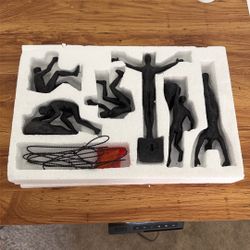 Modern Wall Climbing Men Sculptures (Set of 6)