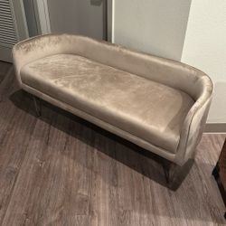 Modern Velvet Seating Bench