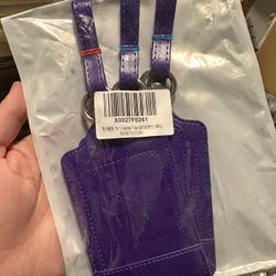 Purple Luggage tags 
