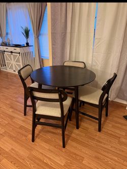 Round table and 4 chairs