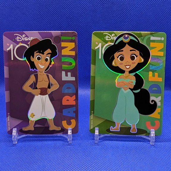 "Disney 100th Anniversary Aladdin & Jasmine Cardfun Cards