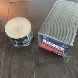 50 slimline CD case and 50 CDs