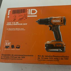 Ridgid 18v 12 Inch Drill Driver Kit 